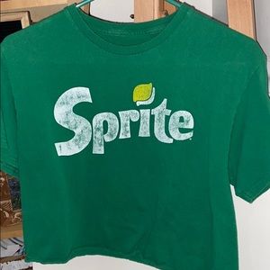 Sprite crop top